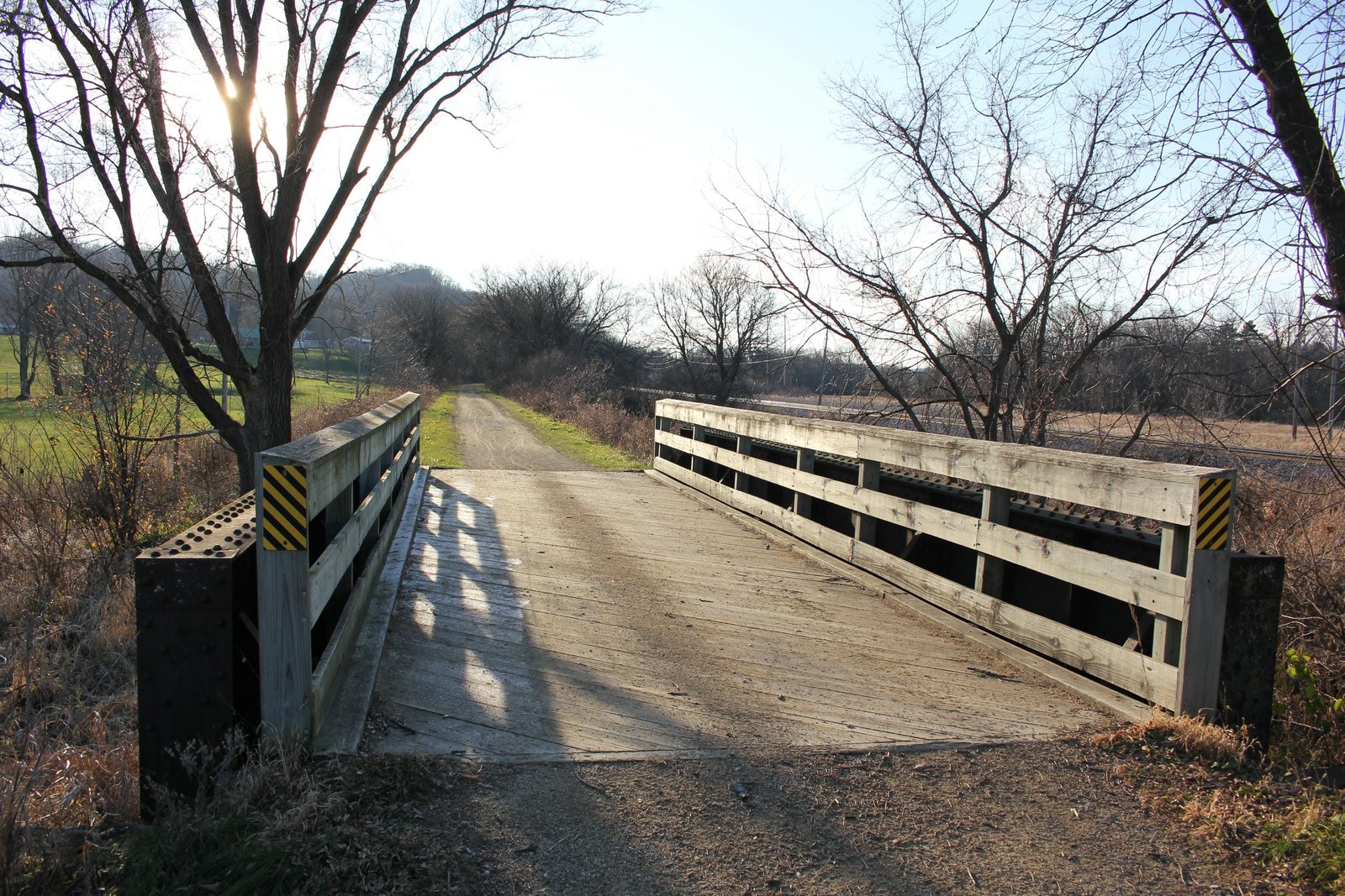 Looking west